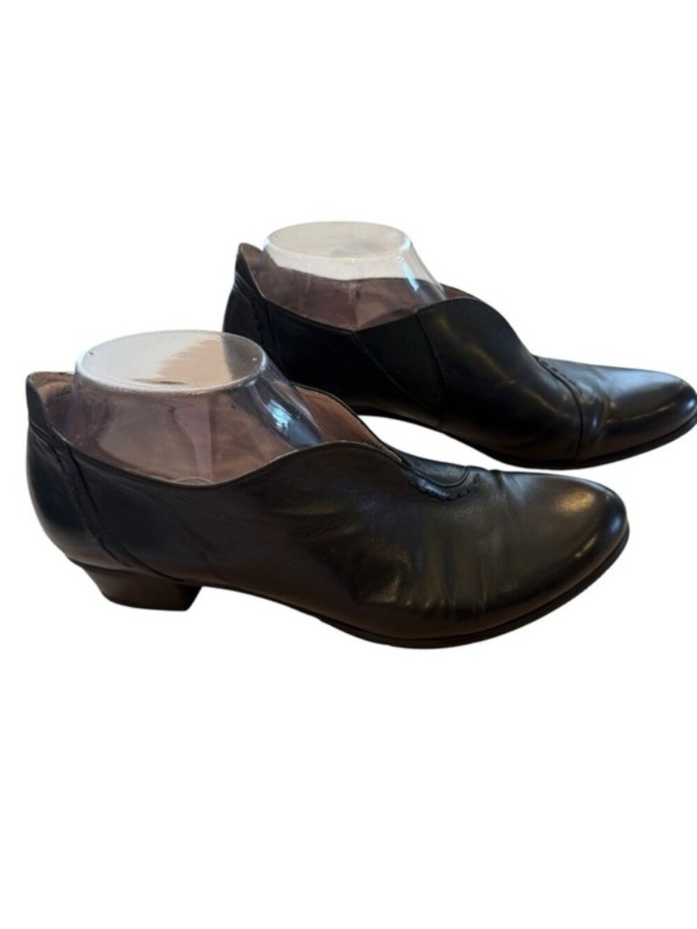 Spring Step Women’s Melbourne Heeled Booties Black Size 9.5 Leather